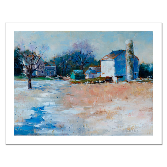 Winter Light in Medina County (Print Reproduction)