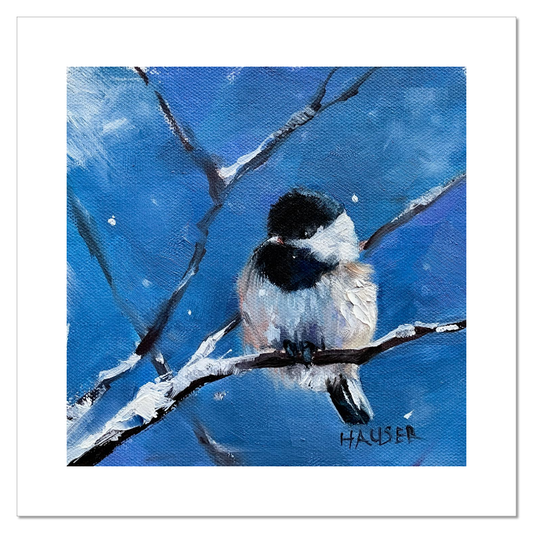 Winter Chickadee (Print Reproduction)