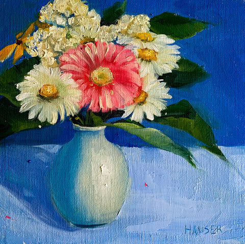 Daisies in Blue