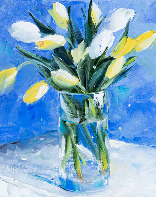 Tulips in Glass