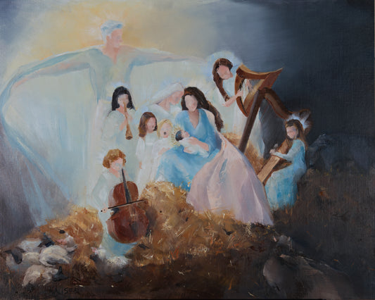 As Angels Bending Near The Earth (Print Reproduction)