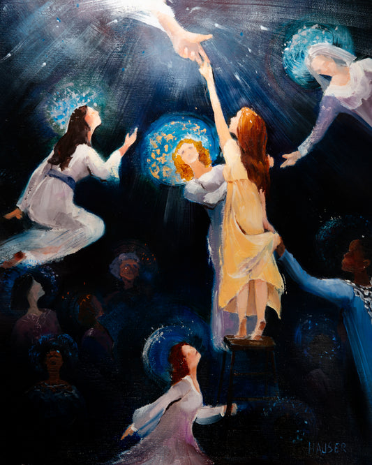 He Reaches My Reaching (Print Reproduction)