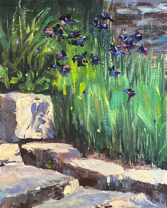 Garden Irises (Print Reproduction)