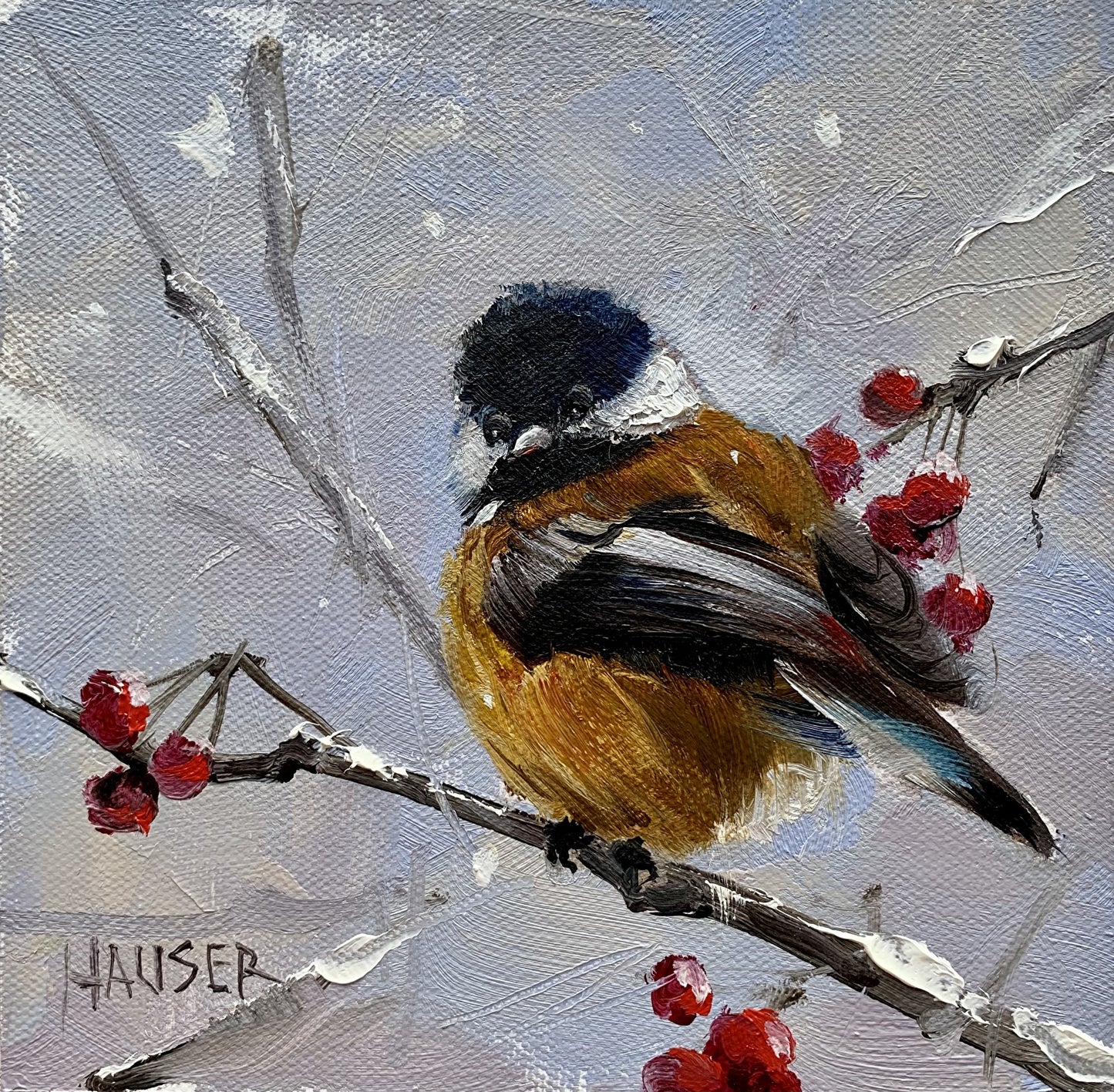 Black Eyed Chicadee "Rusty"
