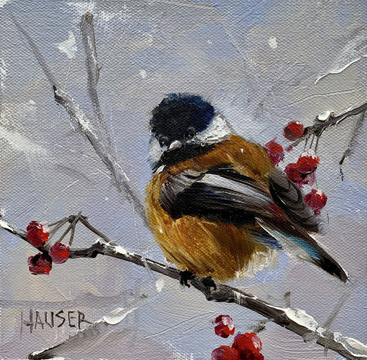 Black Eyed Chicadee "Rusty"