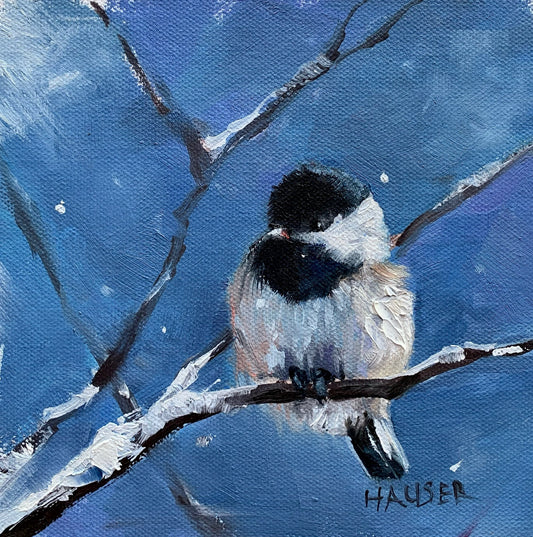 Winter Chickadee (Print Reproduction)