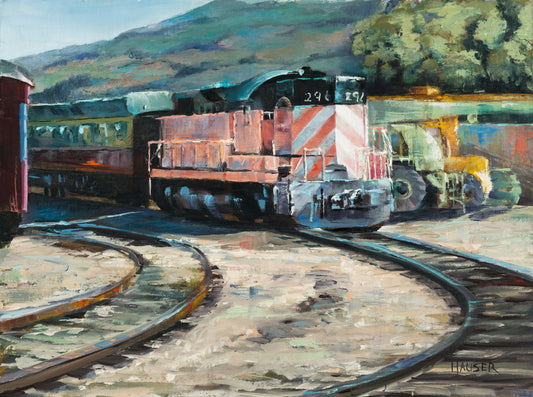 Pink Stripes on the Heber Railway