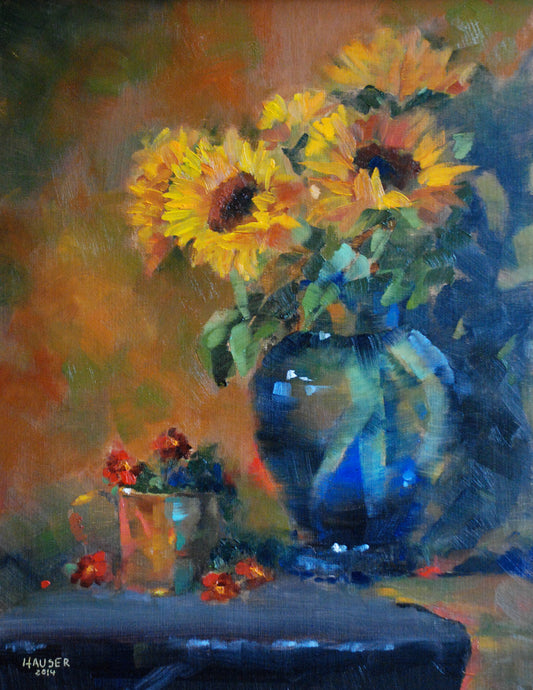 Sunflower's in Blue
